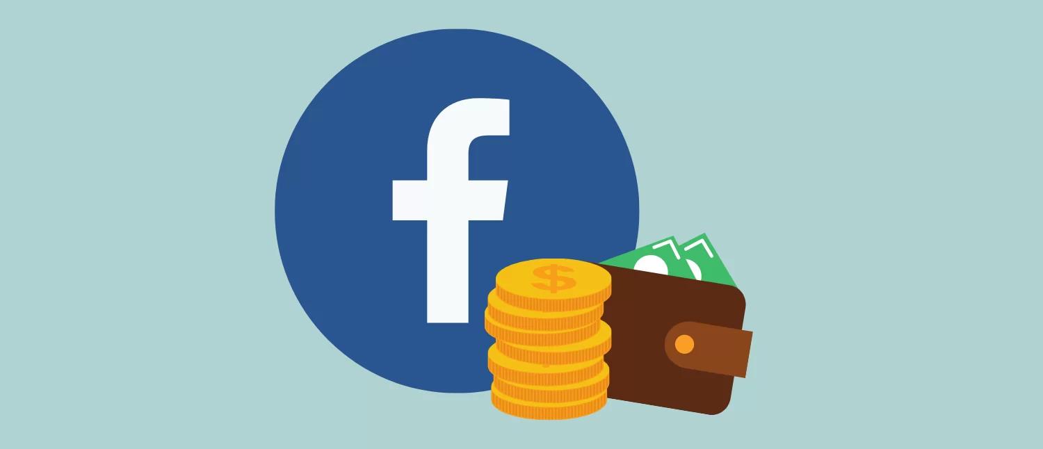 Facebook symbol og penger
