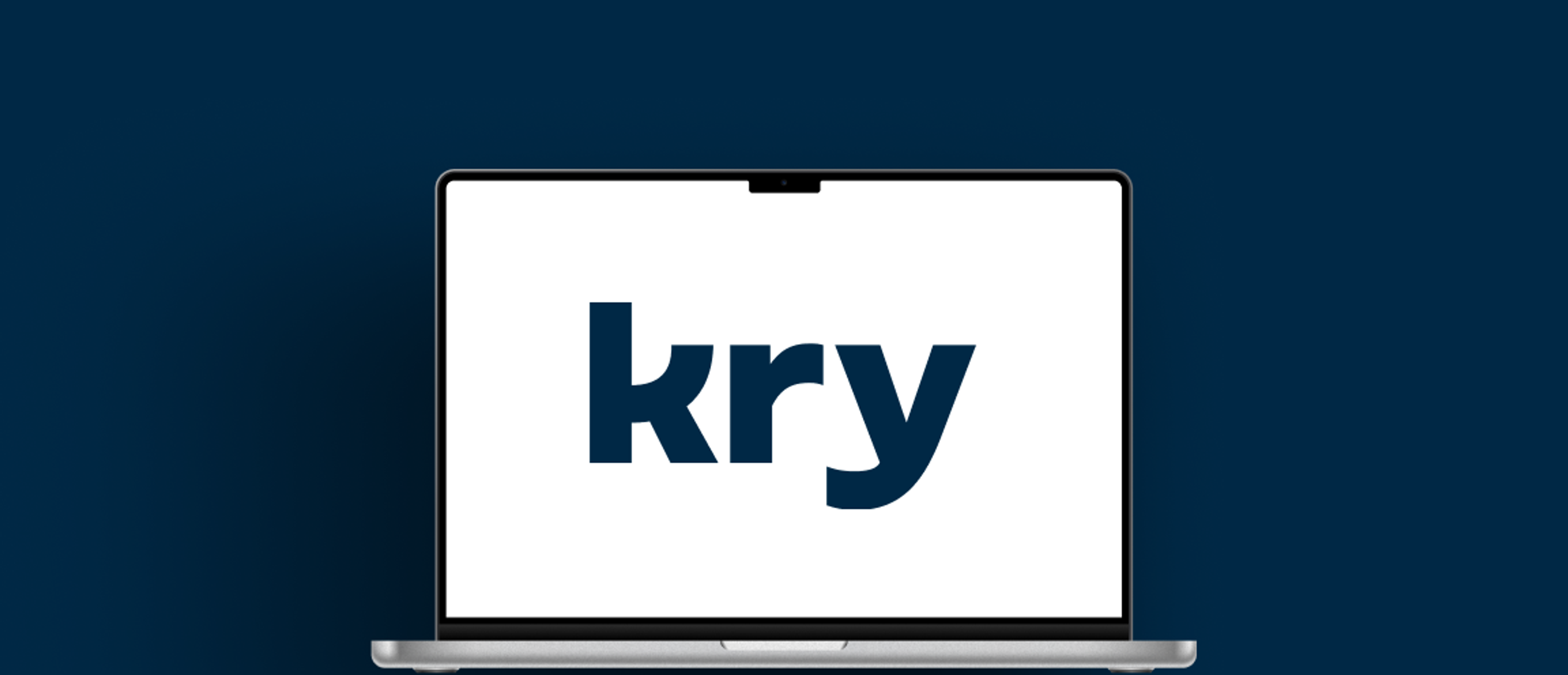 Kry logo og en datamaskin