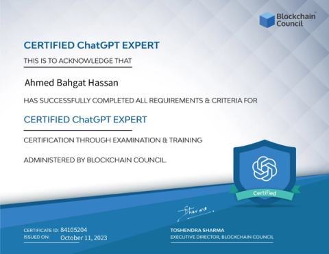 Certified ChatGPT Expert