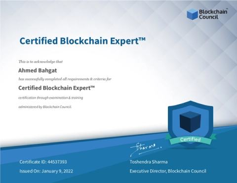 Certified Blockchain Expert