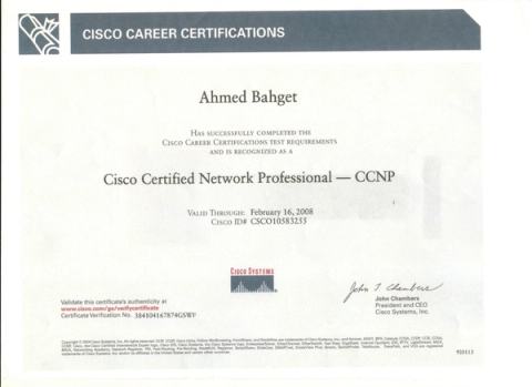 Cisco Certified Network Professional (CCNP)