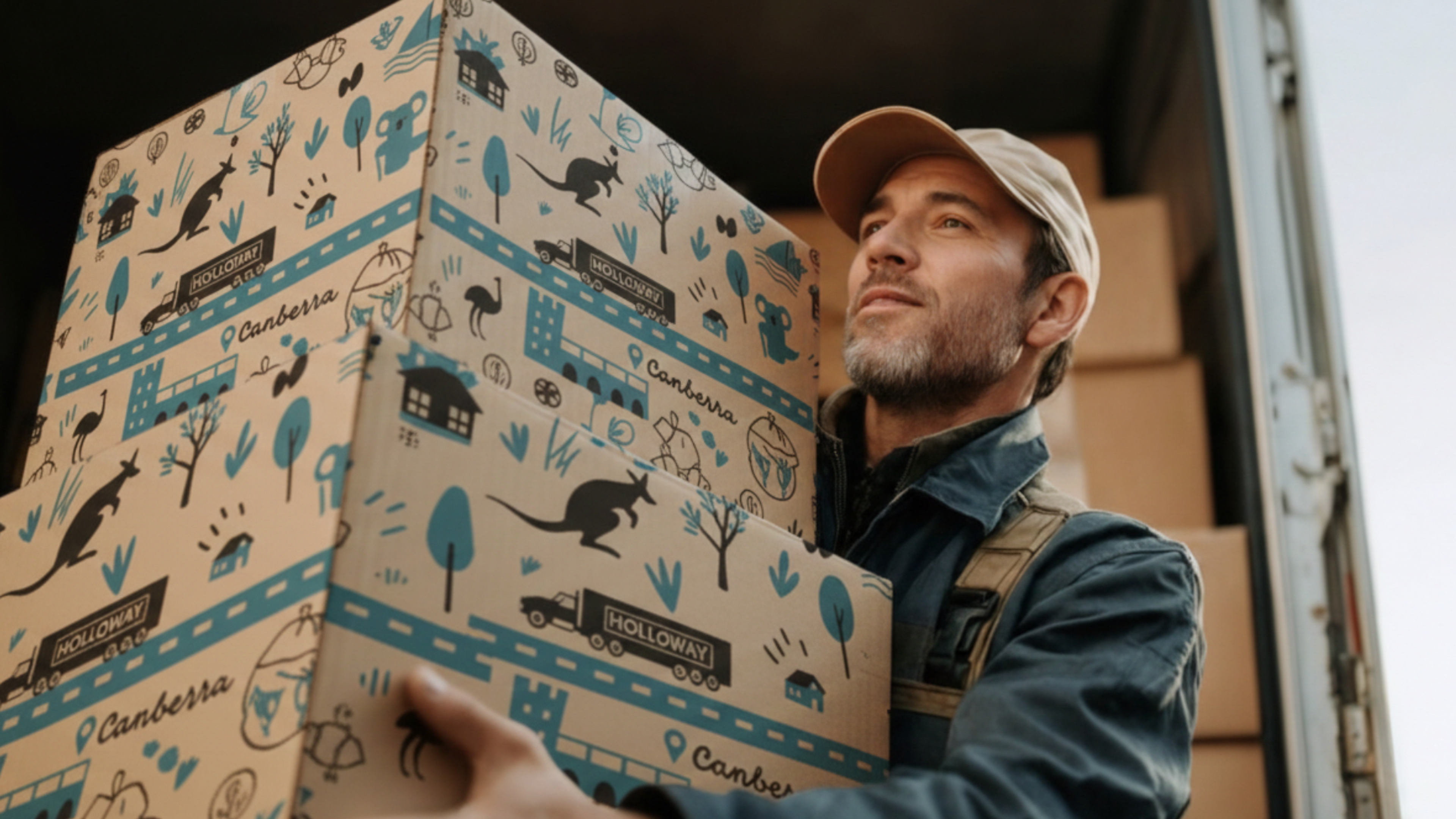 man holding moving boxes for what size truck do i need for my move