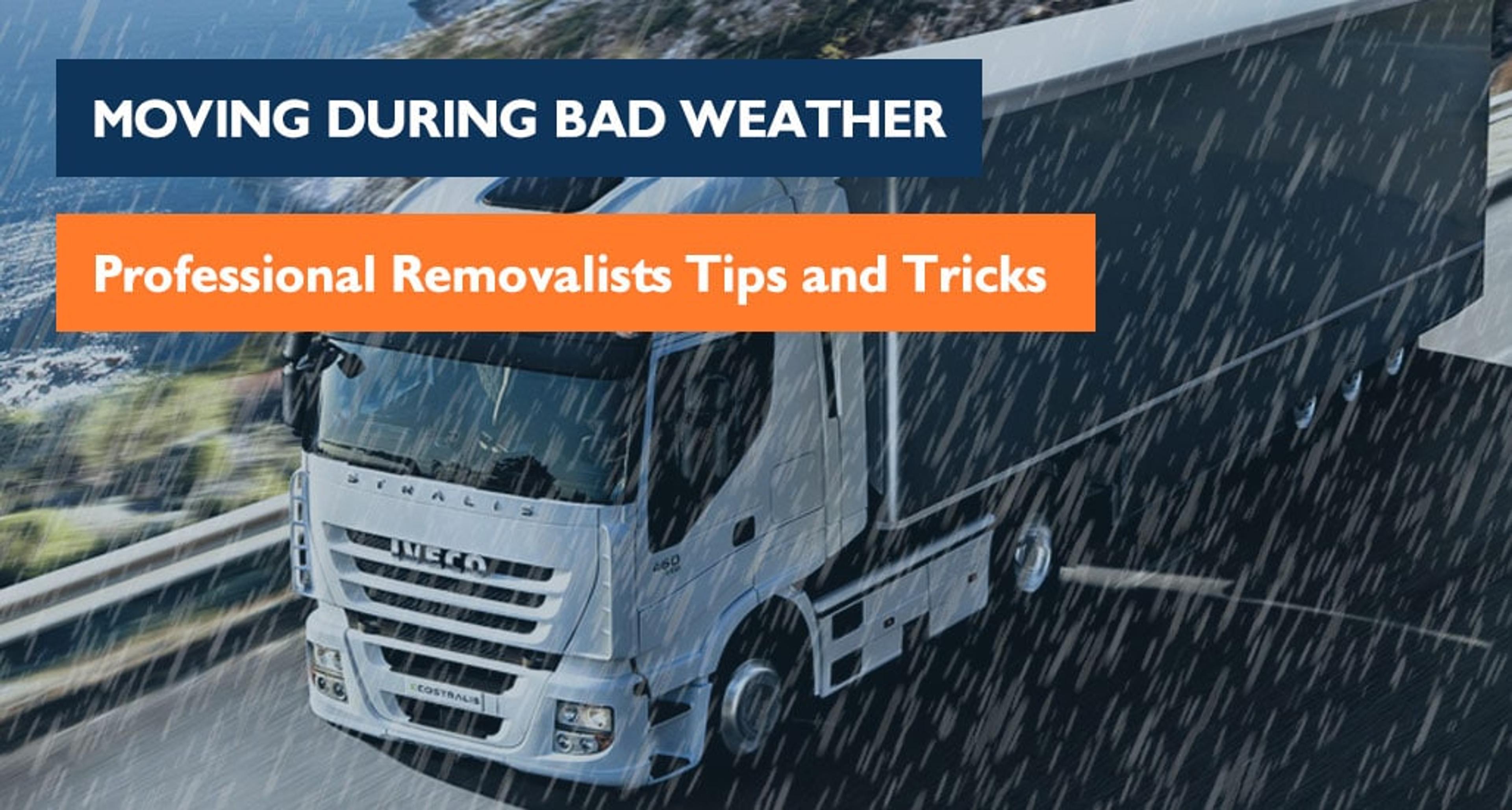 How to relocate in the rain – 10 Tips by Pro Removalists