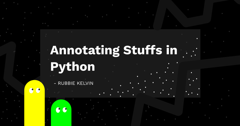 Annotating stuff in python