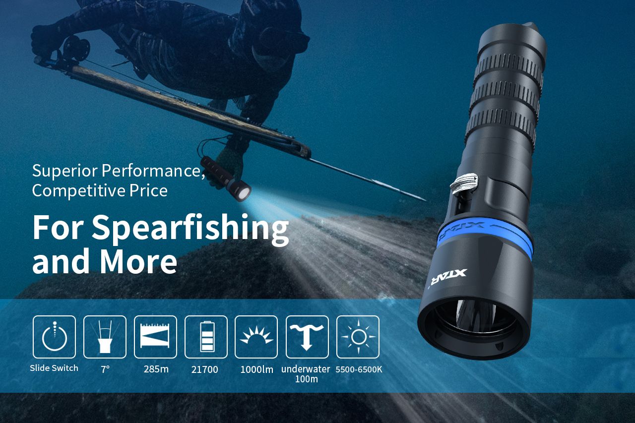 XTAR DS1 spearfishing light