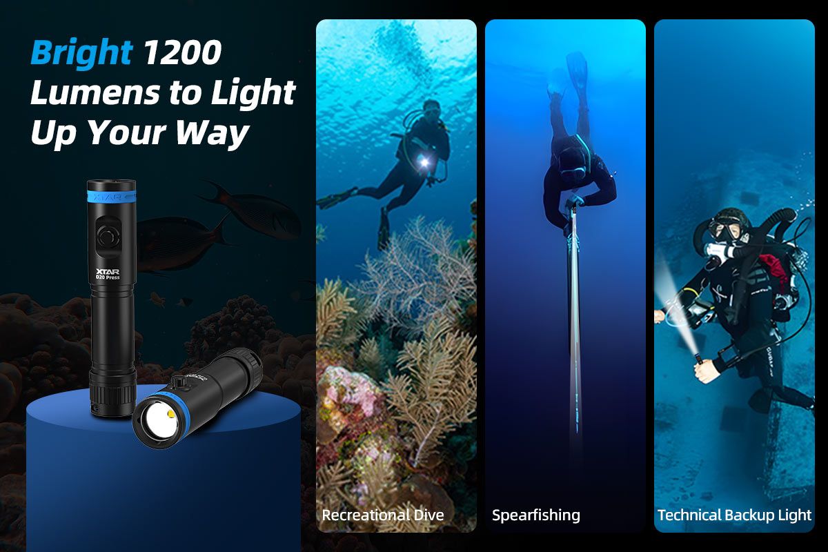 XTAR D20 MiniSuper dive light