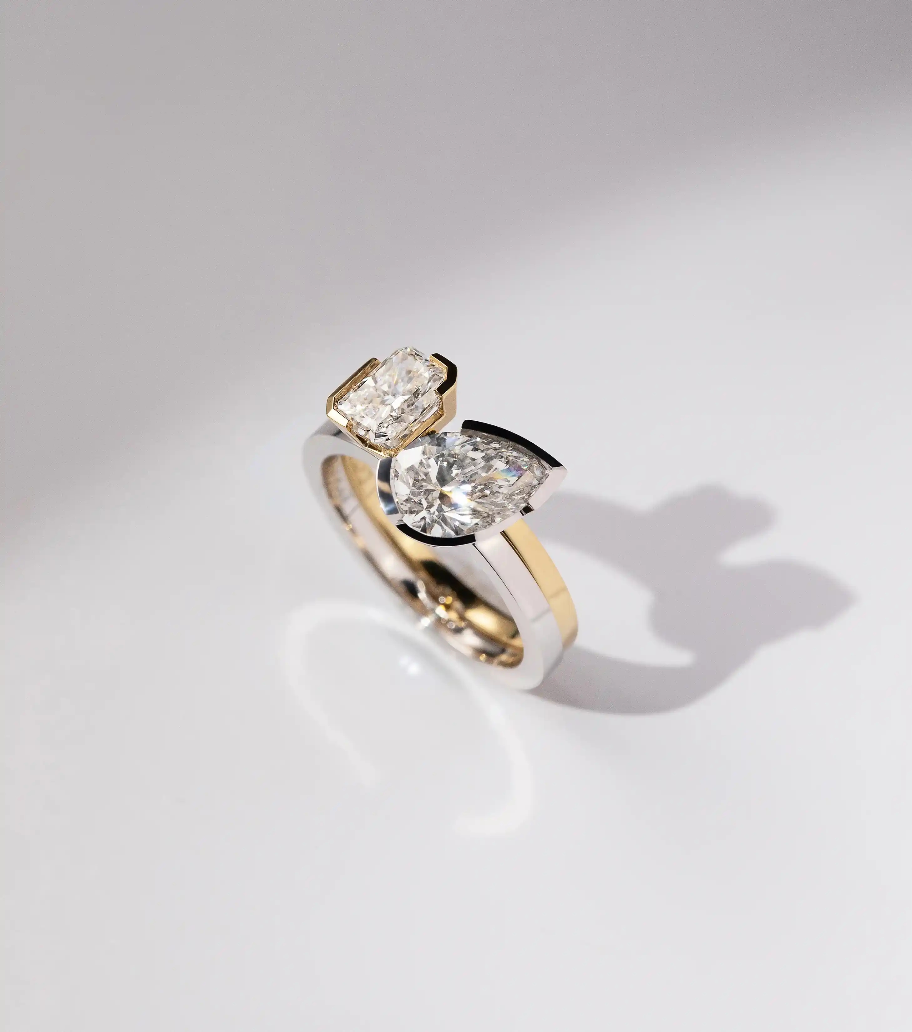 A surprise awaits: a sparkling ring nestled inside a gift box.