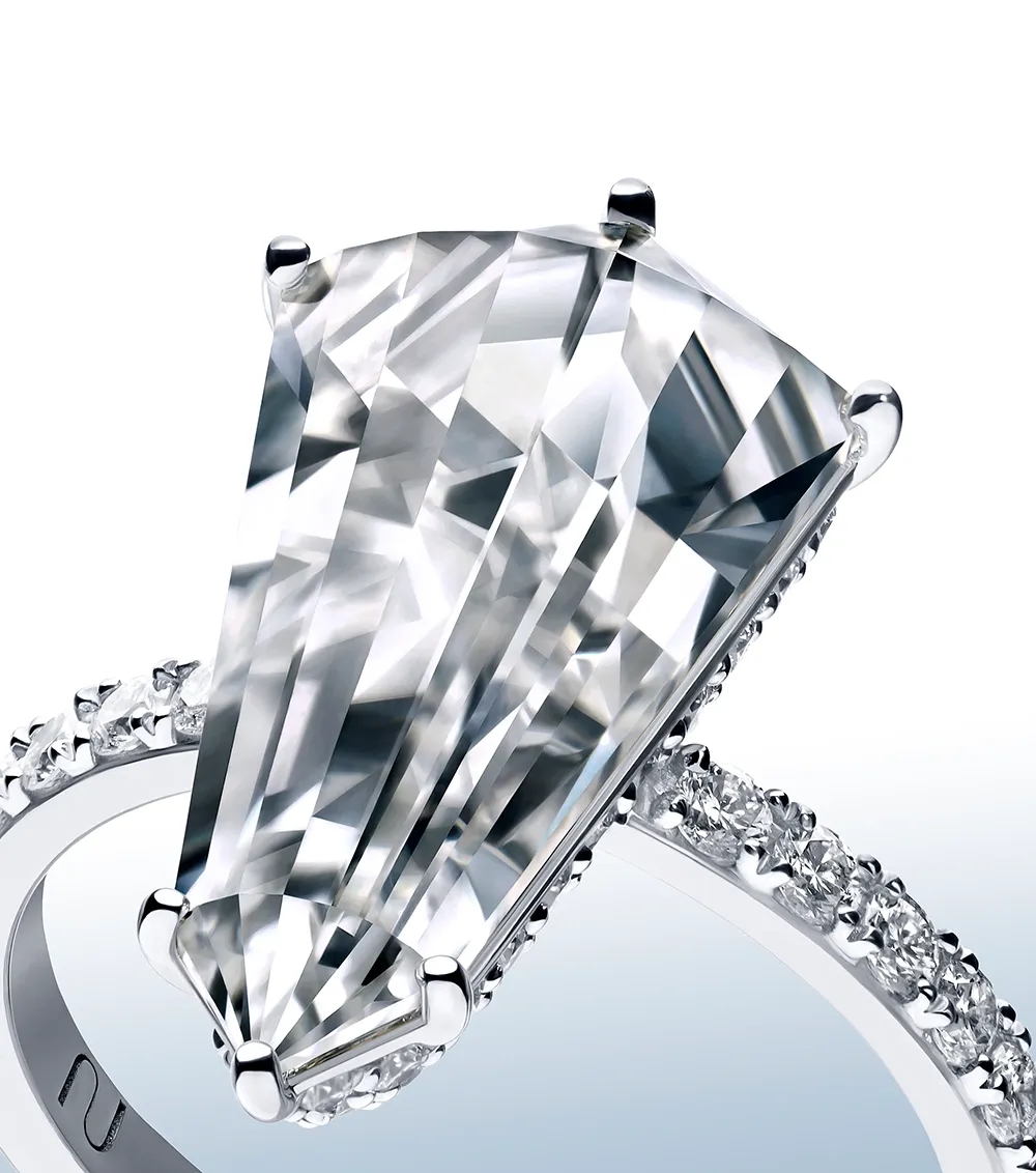 Unsaid's Phoenix signature cut lab-grown diamond statement ring