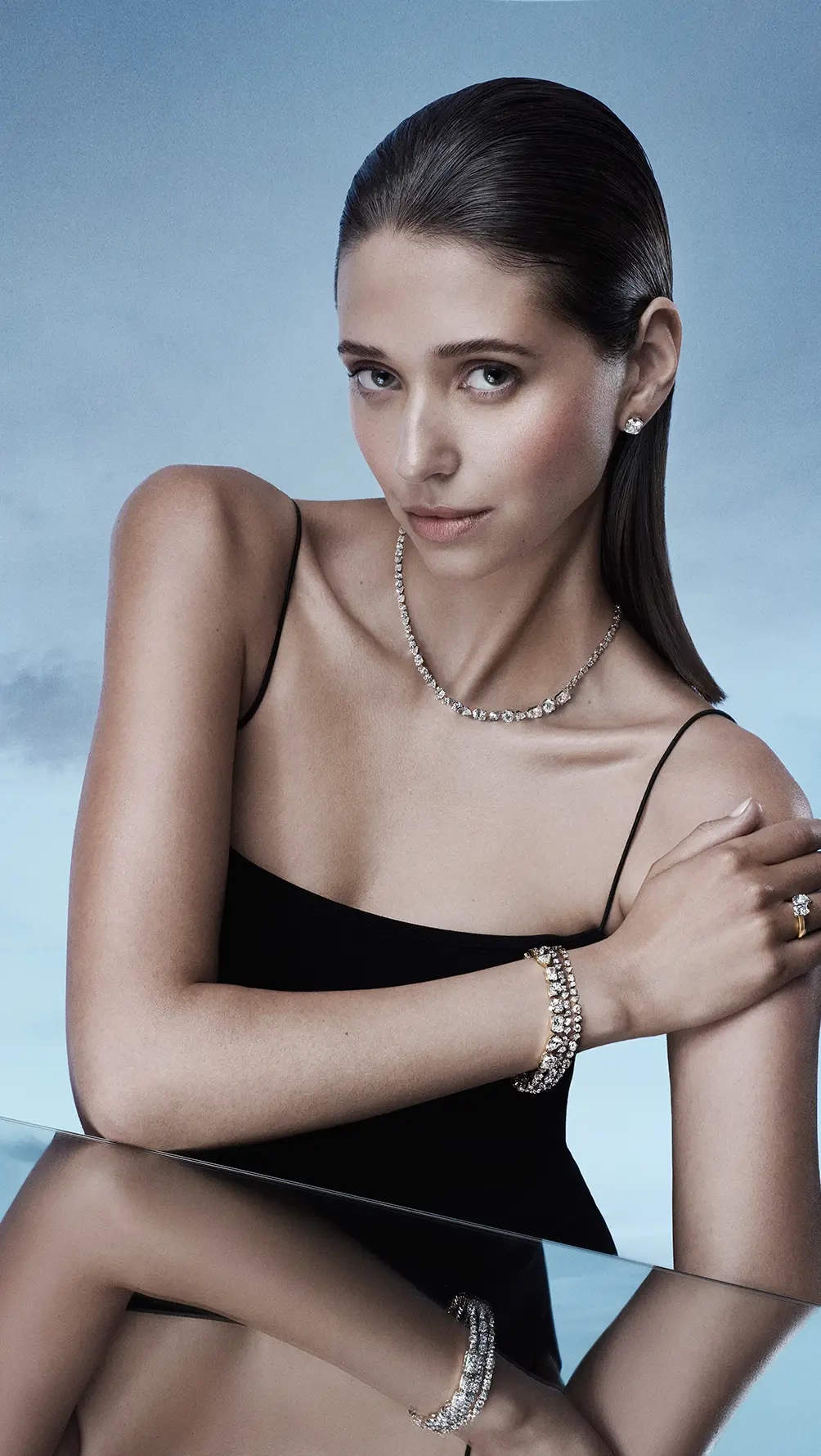Meta lab-grown diamond statement jewels created with renewable energy and crafted in 18k recycled gold.