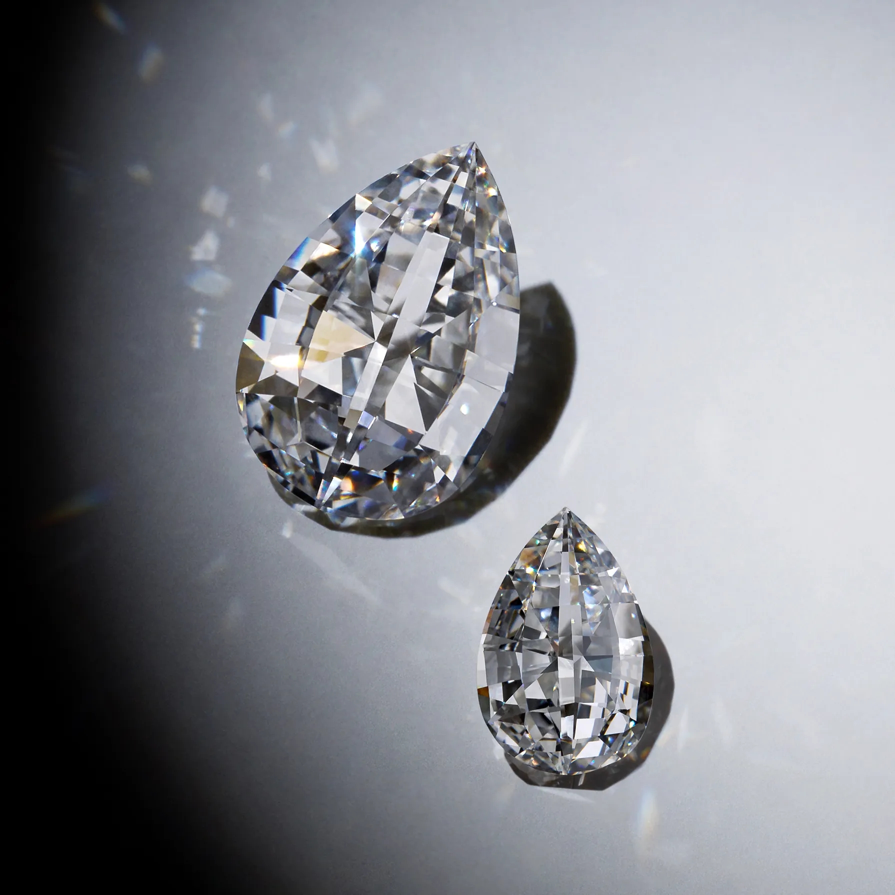 Unsaid's signature cut Tear lab-grown diamonds. 