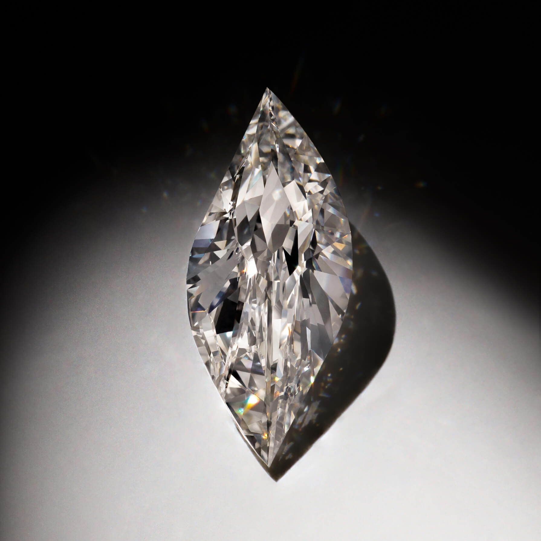 Unsaid's signature flame cut lab-grown diamond