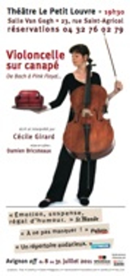 Affiche du spectacle Violoncelle sur Canapé