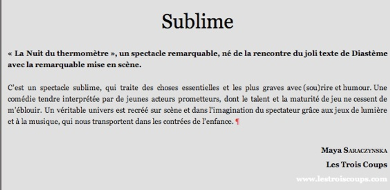 Document de presse