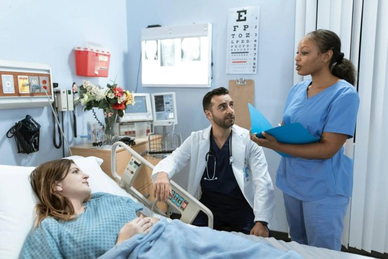 a nurse at a hospital