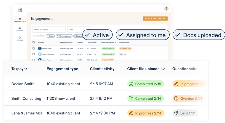 tax practice management platform from Harness