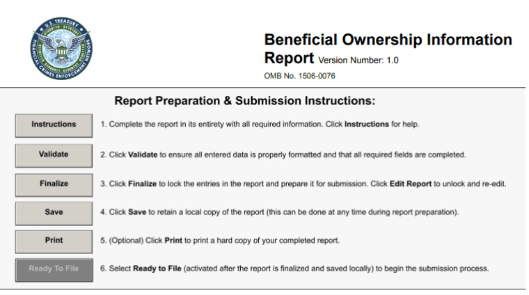How to fill out a BOI Report - Step 2