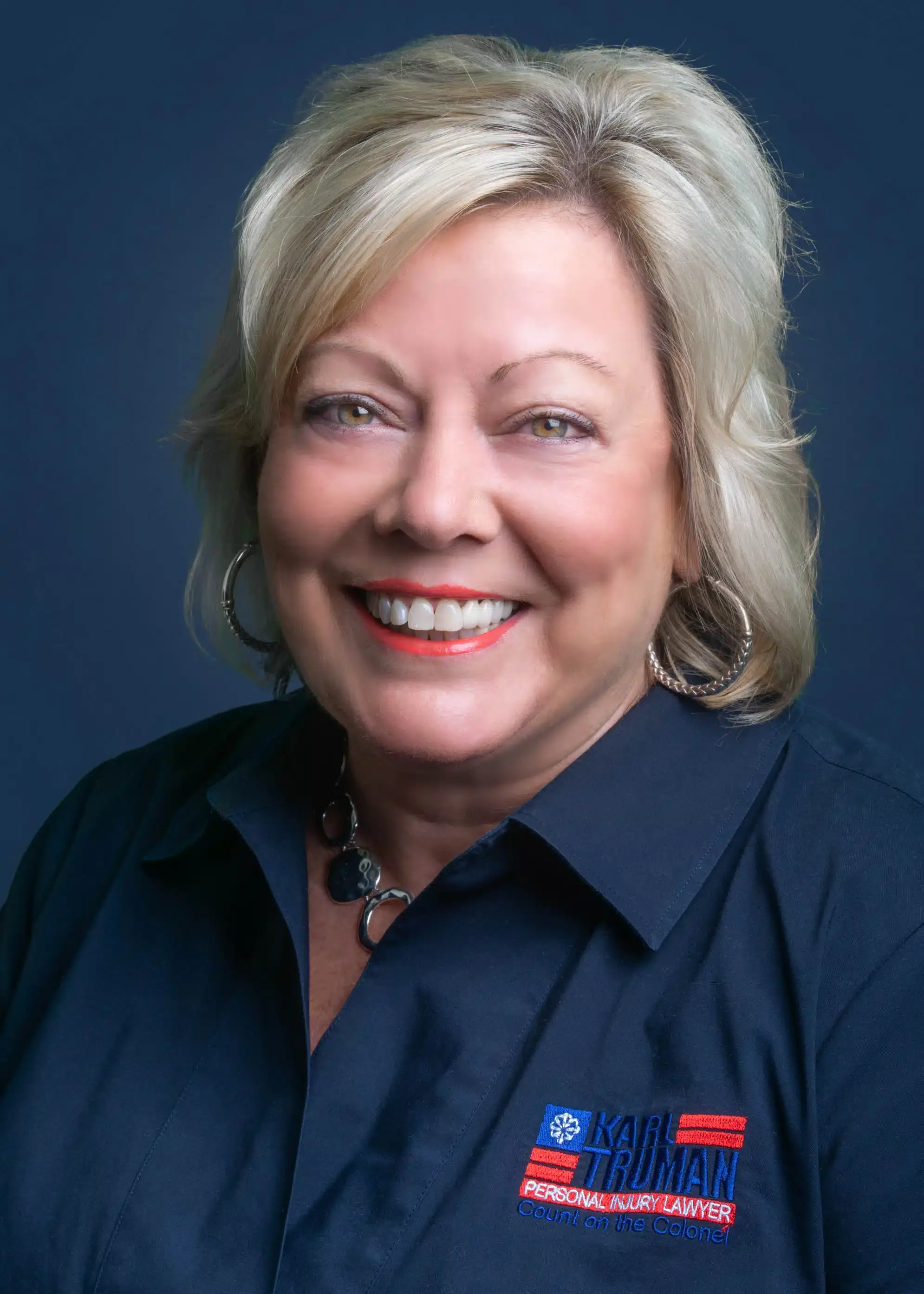 a person smiling for the camera