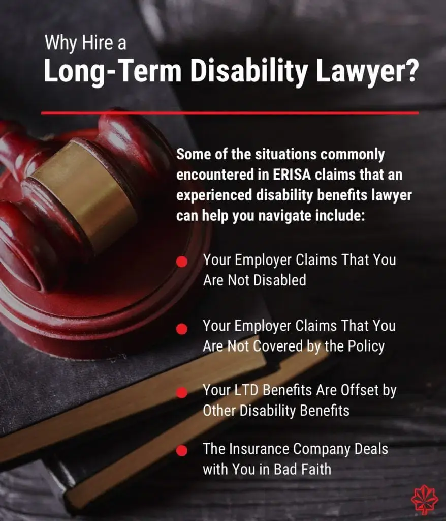 an infographic about long-term disability lawyer