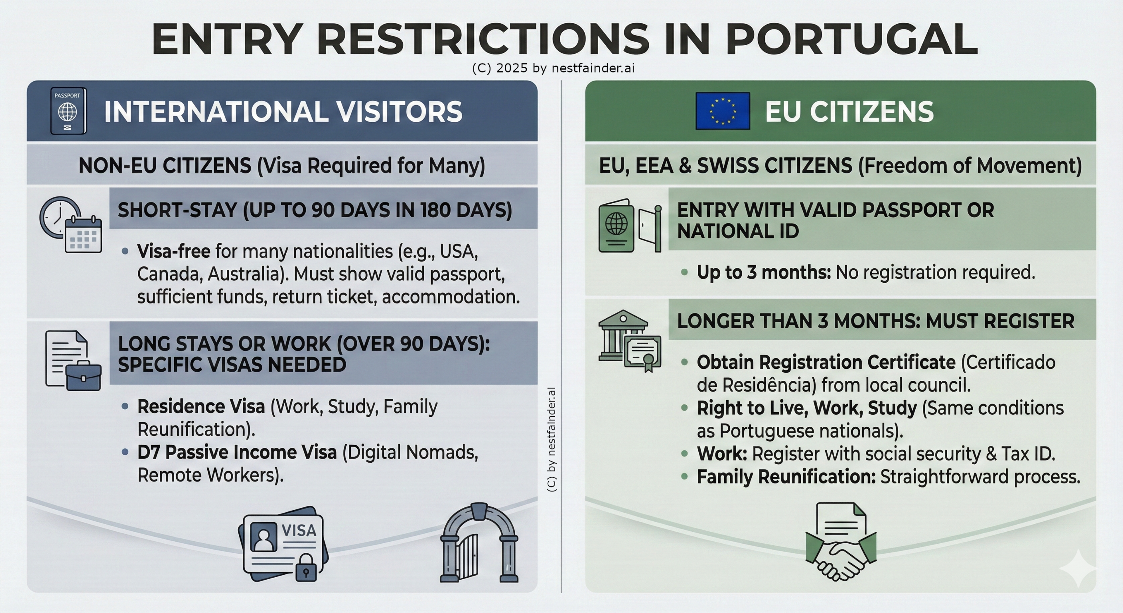 Entry Restrictions for Portugal