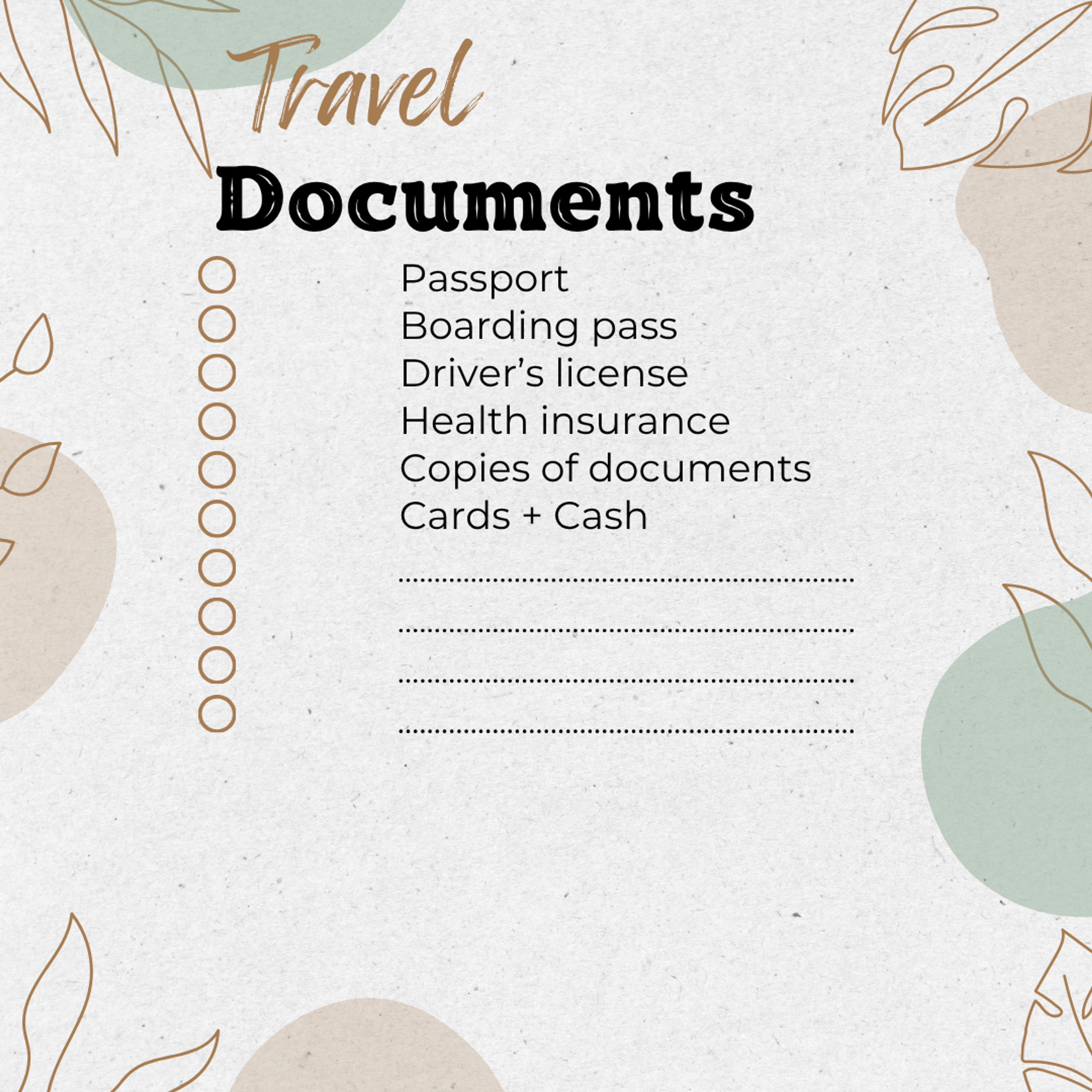 Travel document