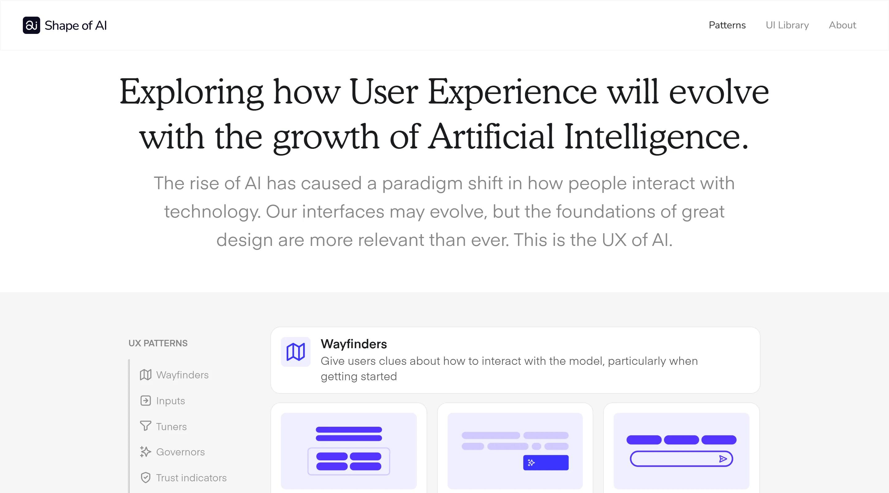 Shape of AI | Usetools.Design