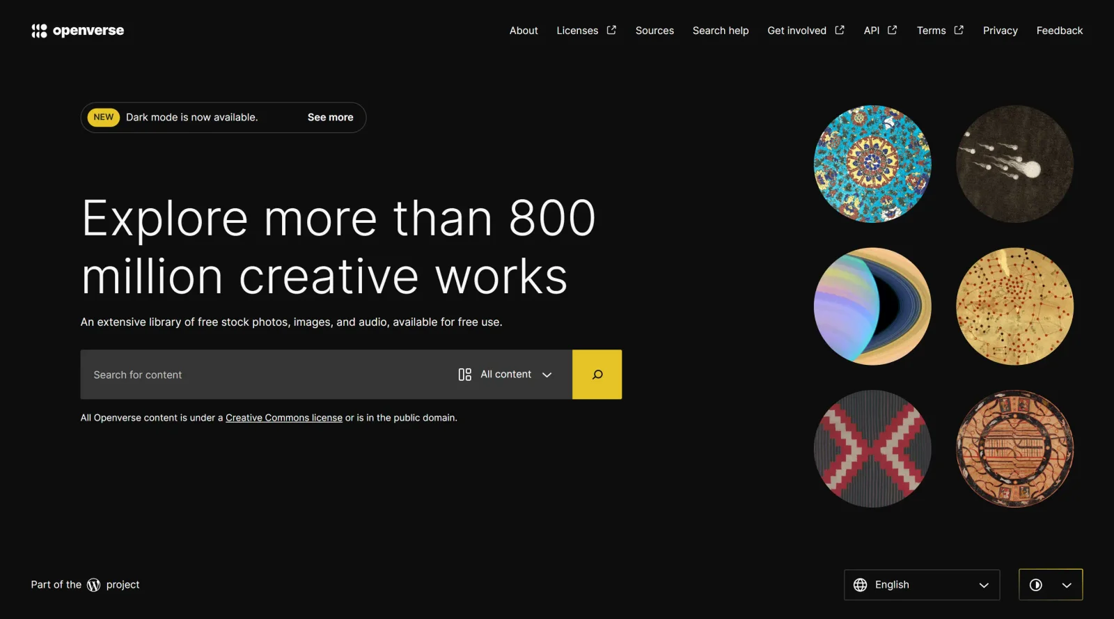 Openverse screenshot