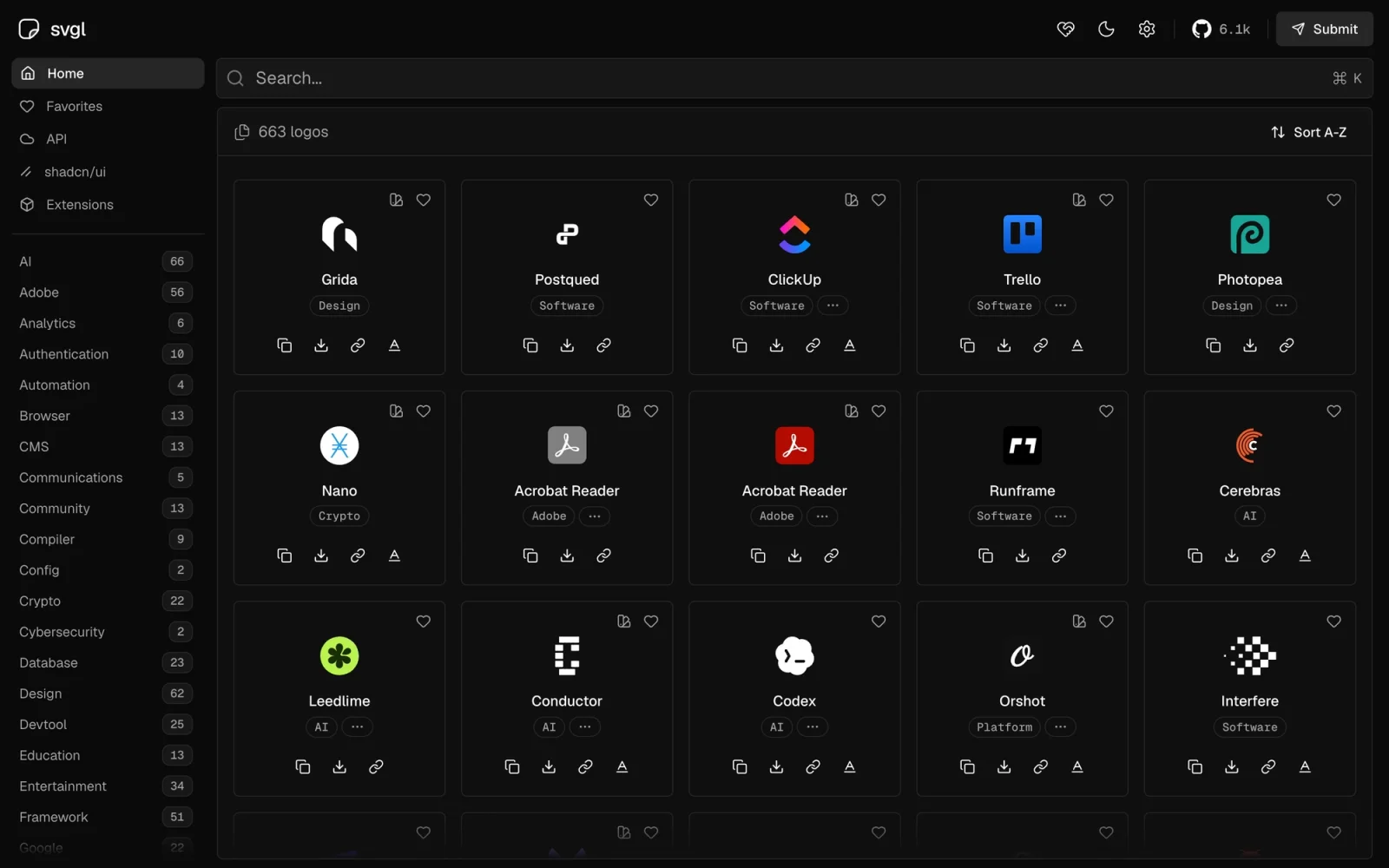 SVGL screenshot