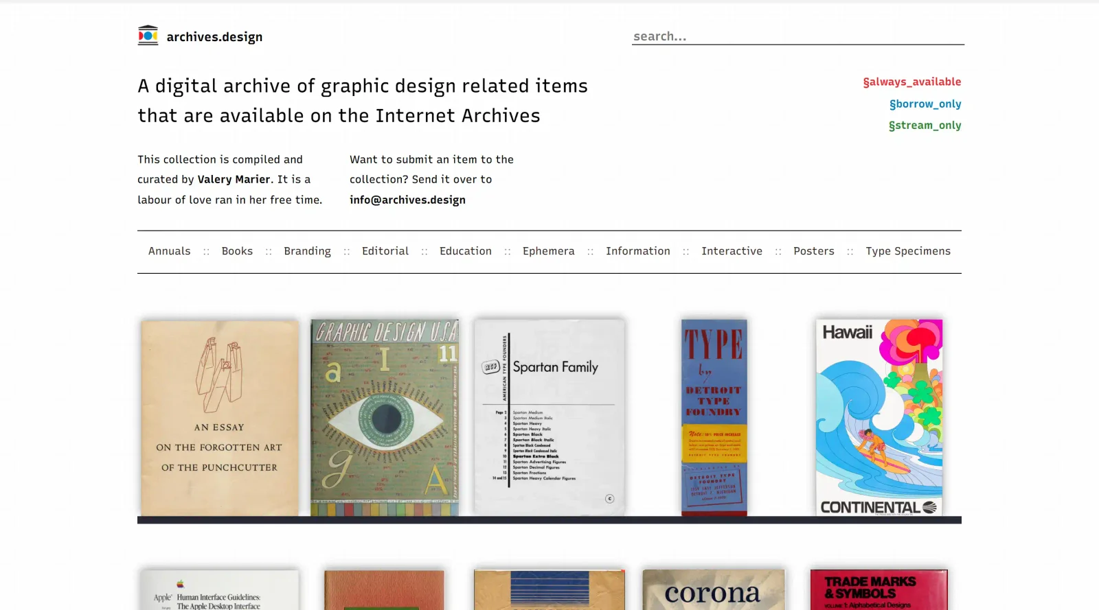 Archives.design screenshot
