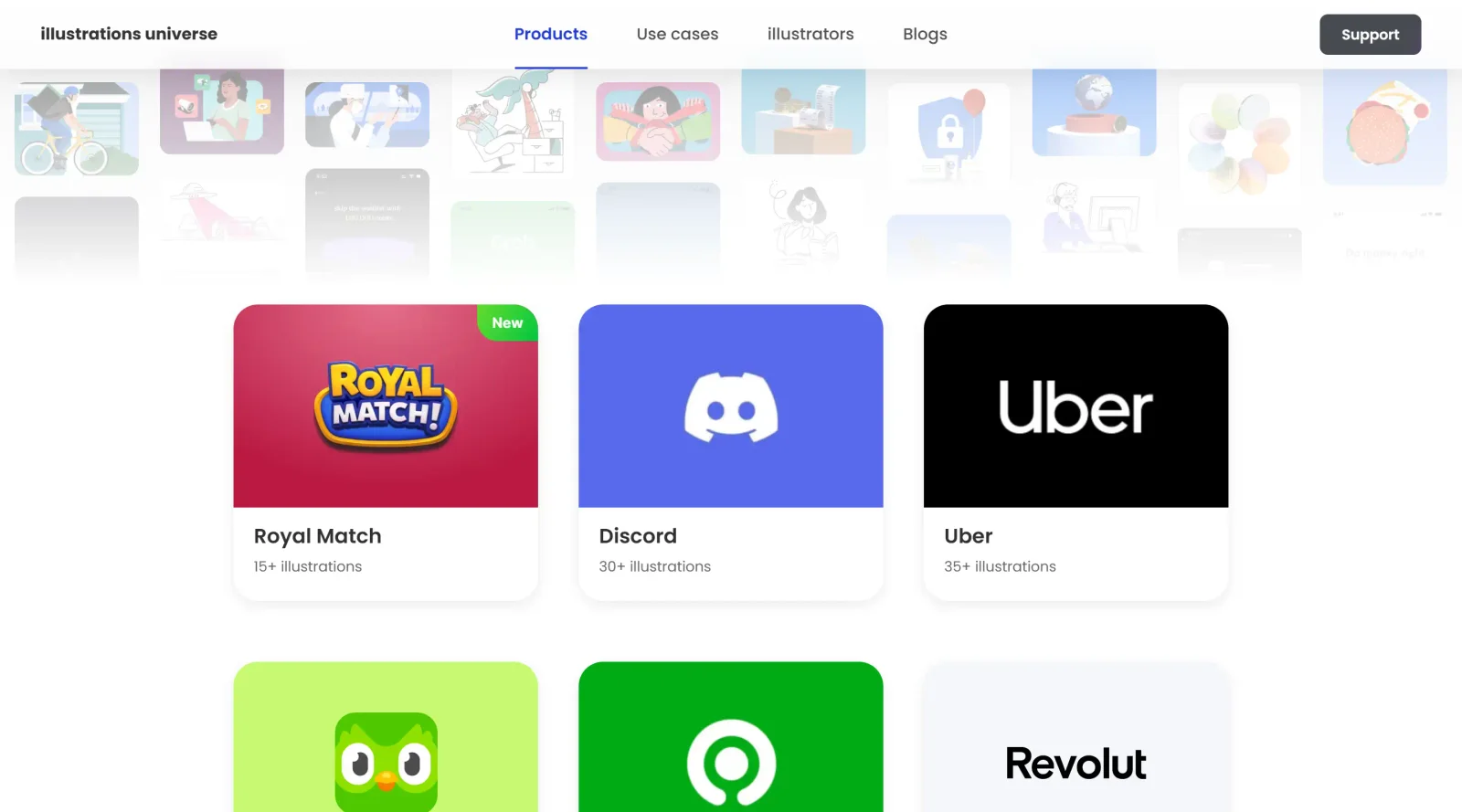 Illustrations Universe screenshot