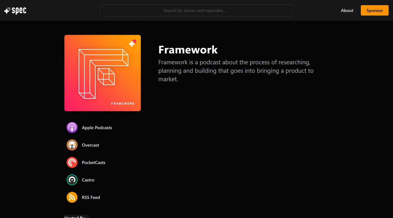 Framework screenshot