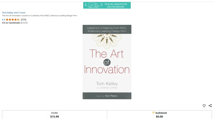 The Art of Innovation: Lessons in Creativity from IDEO