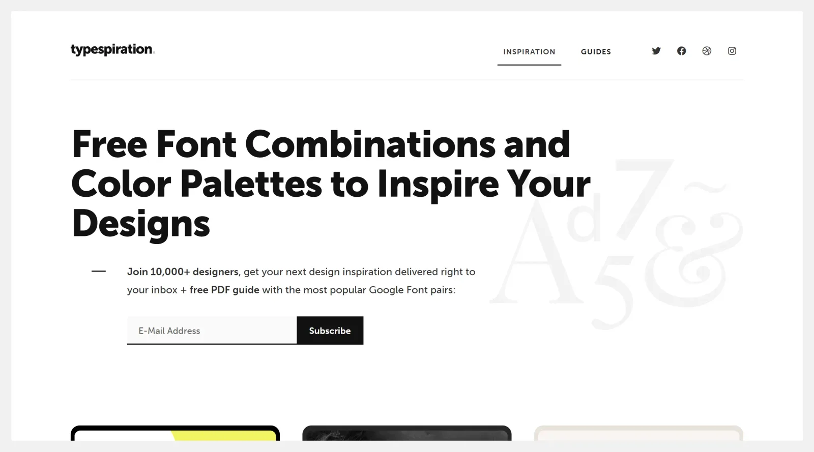 Typespiration screenshot