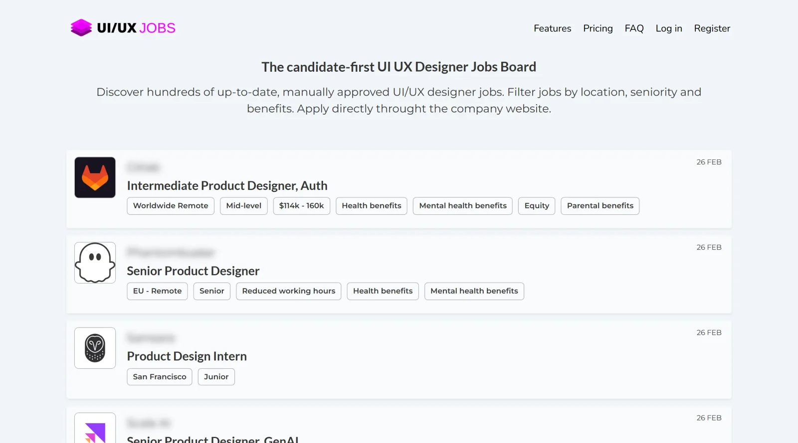 UI & UX Designer Jobs screenshot
