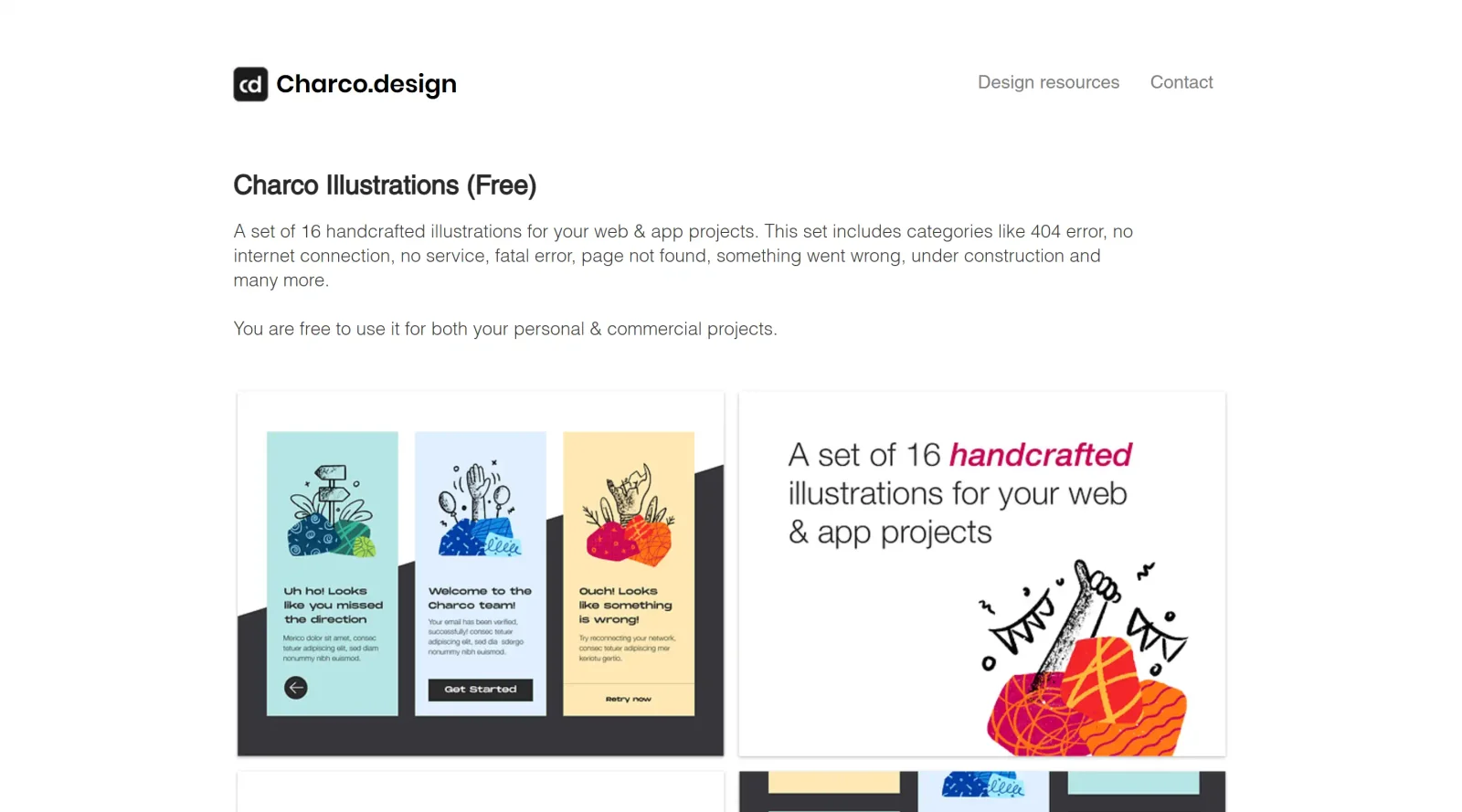 Charco Illustrations screenshot