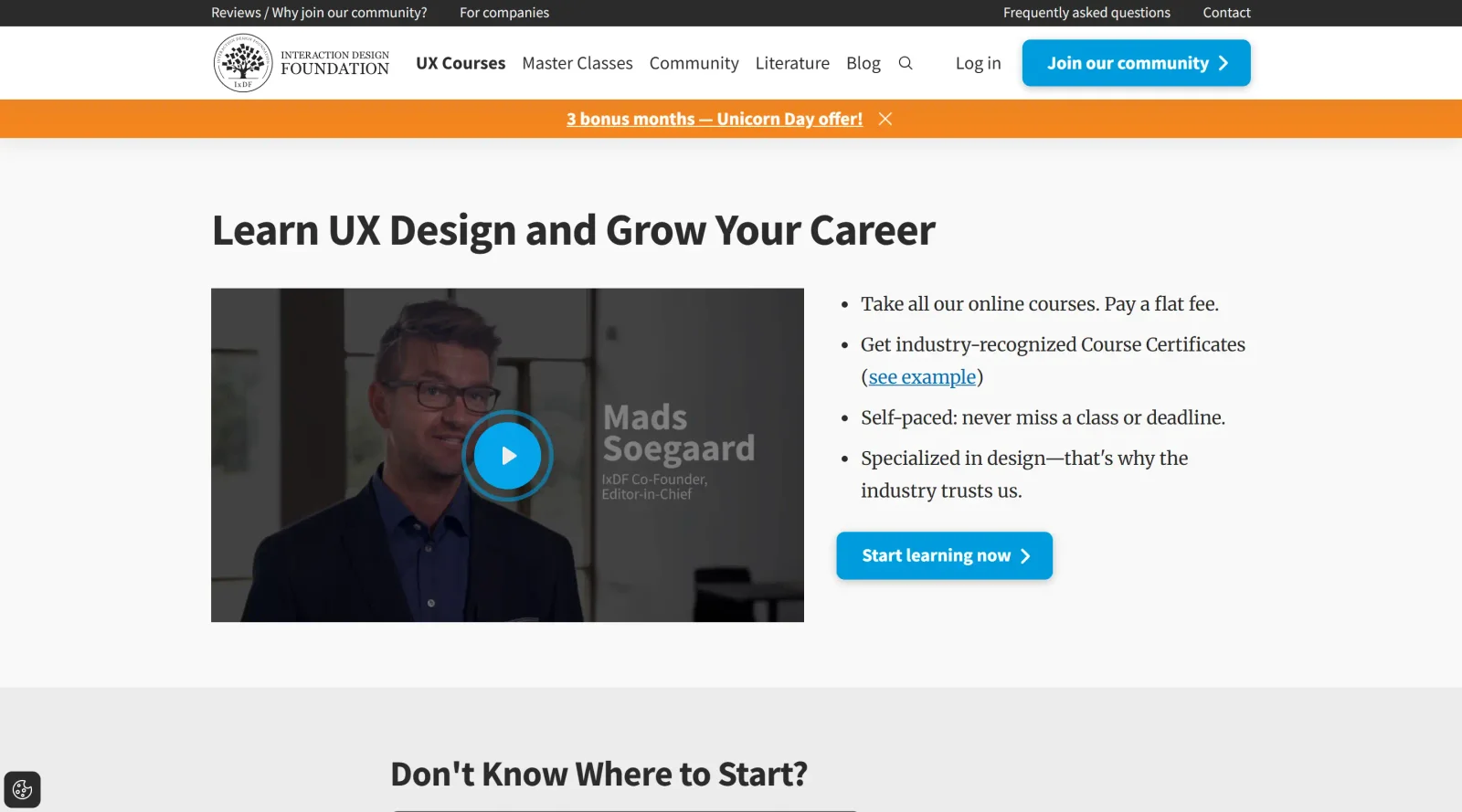 Interaction Design Foundation screenshot