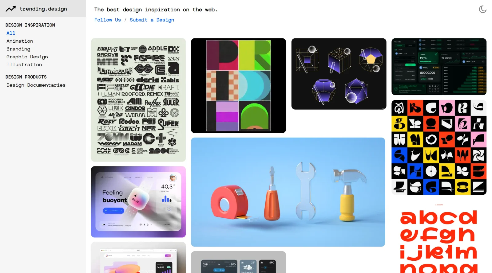 Trending Design screenshot