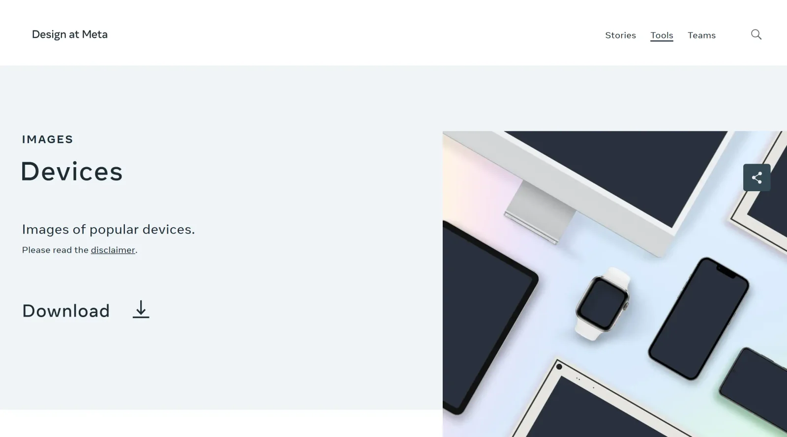 Design at Meta - Devices screenshot