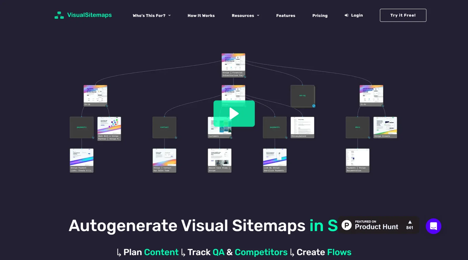 VisualSitemaps screenshot