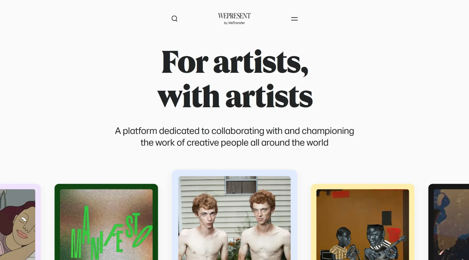 Wepresent screenshot