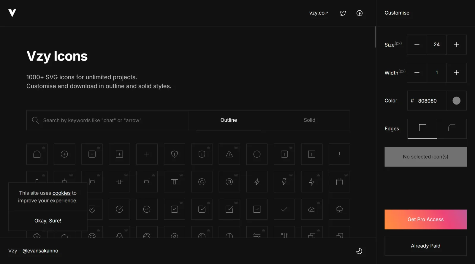 Vzy Icons screenshot