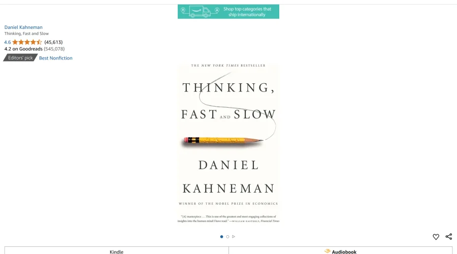 Thinking, Fast and Slow