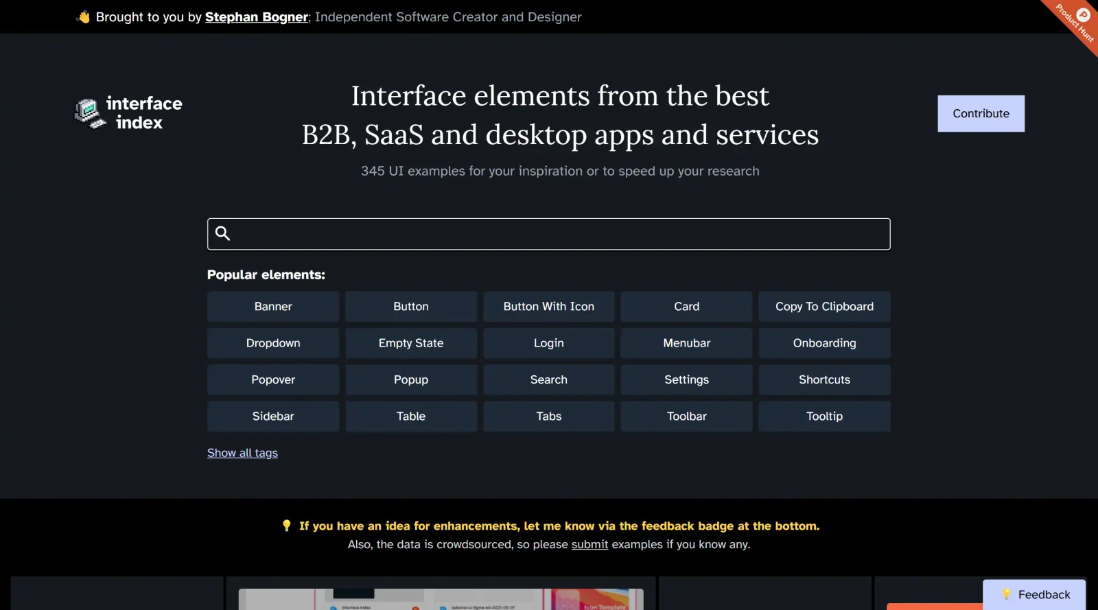 Interface Index screenshot