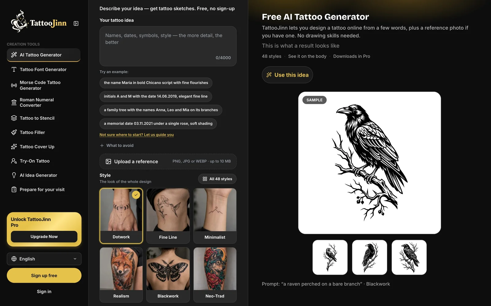 TattooJinn screenshot