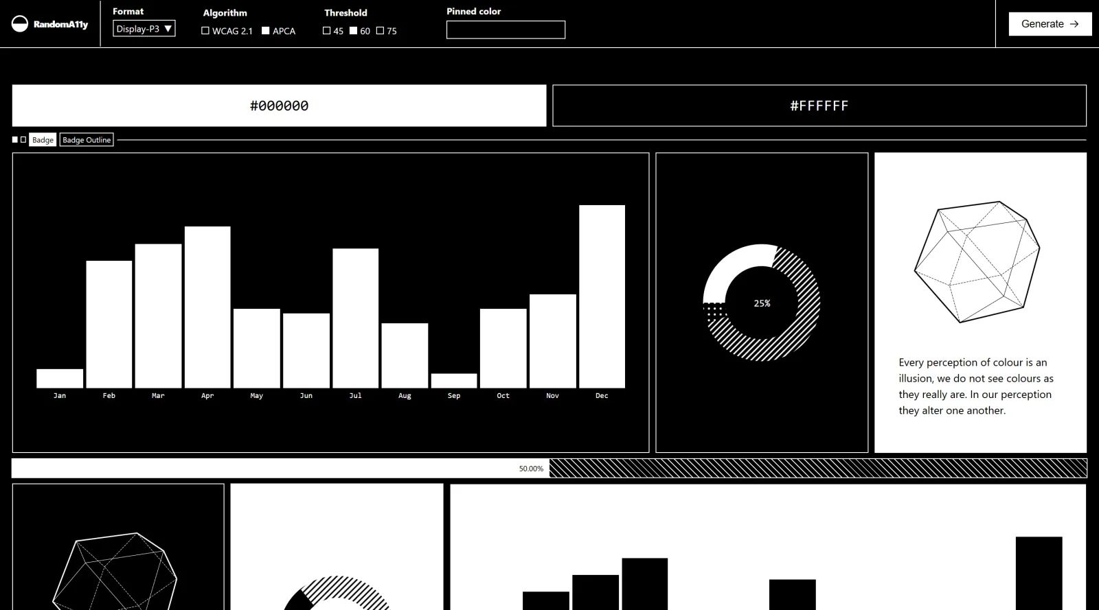 Randoma11y screenshot