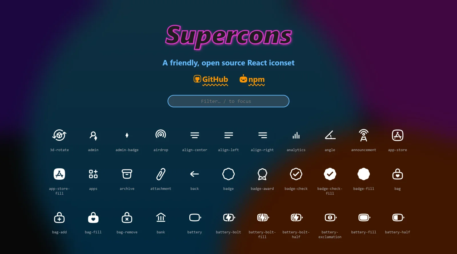 Supercons screenshot