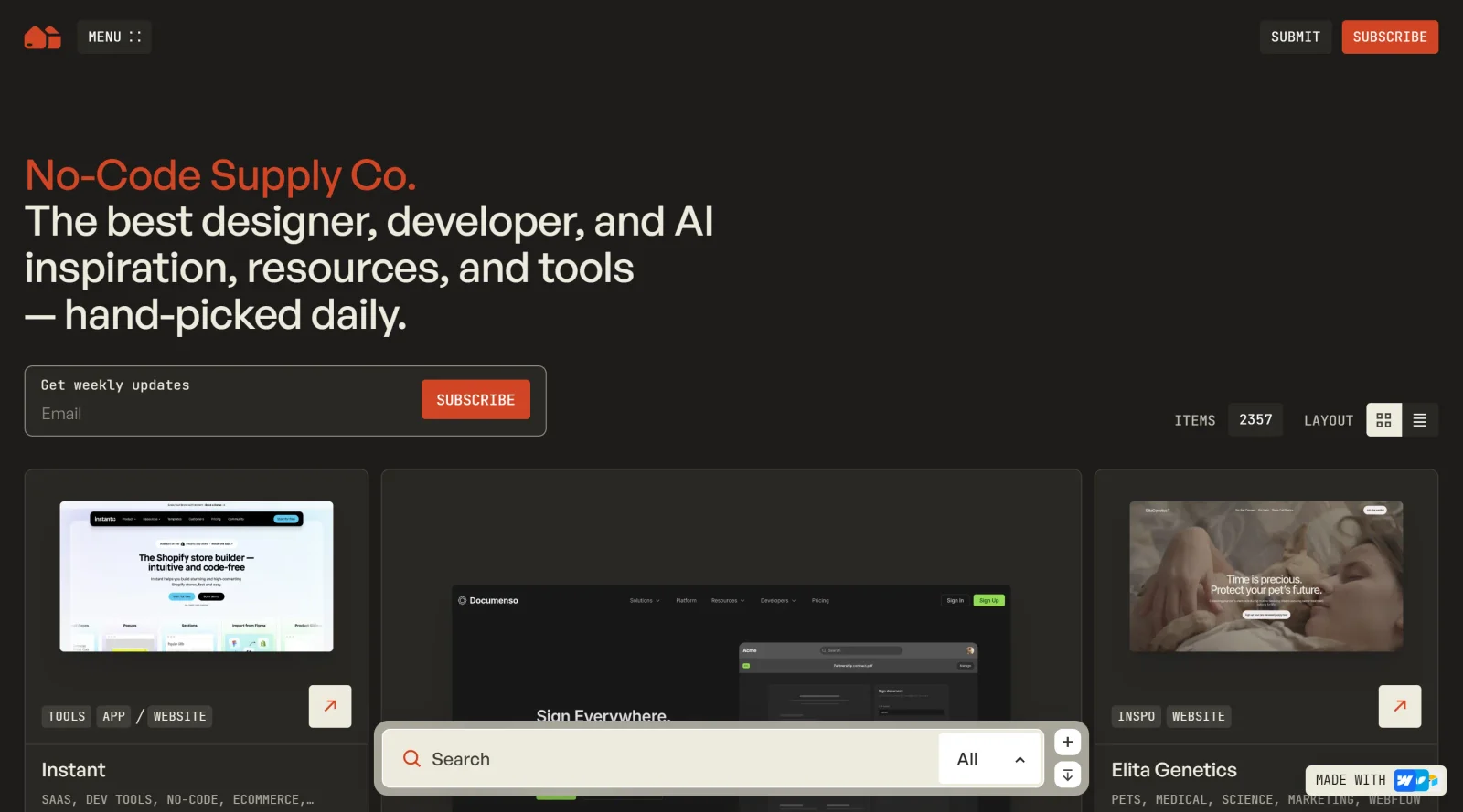 No-Code Supply Co. screenshot