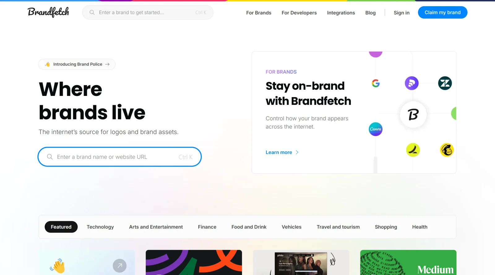 Brandfetch screenshot