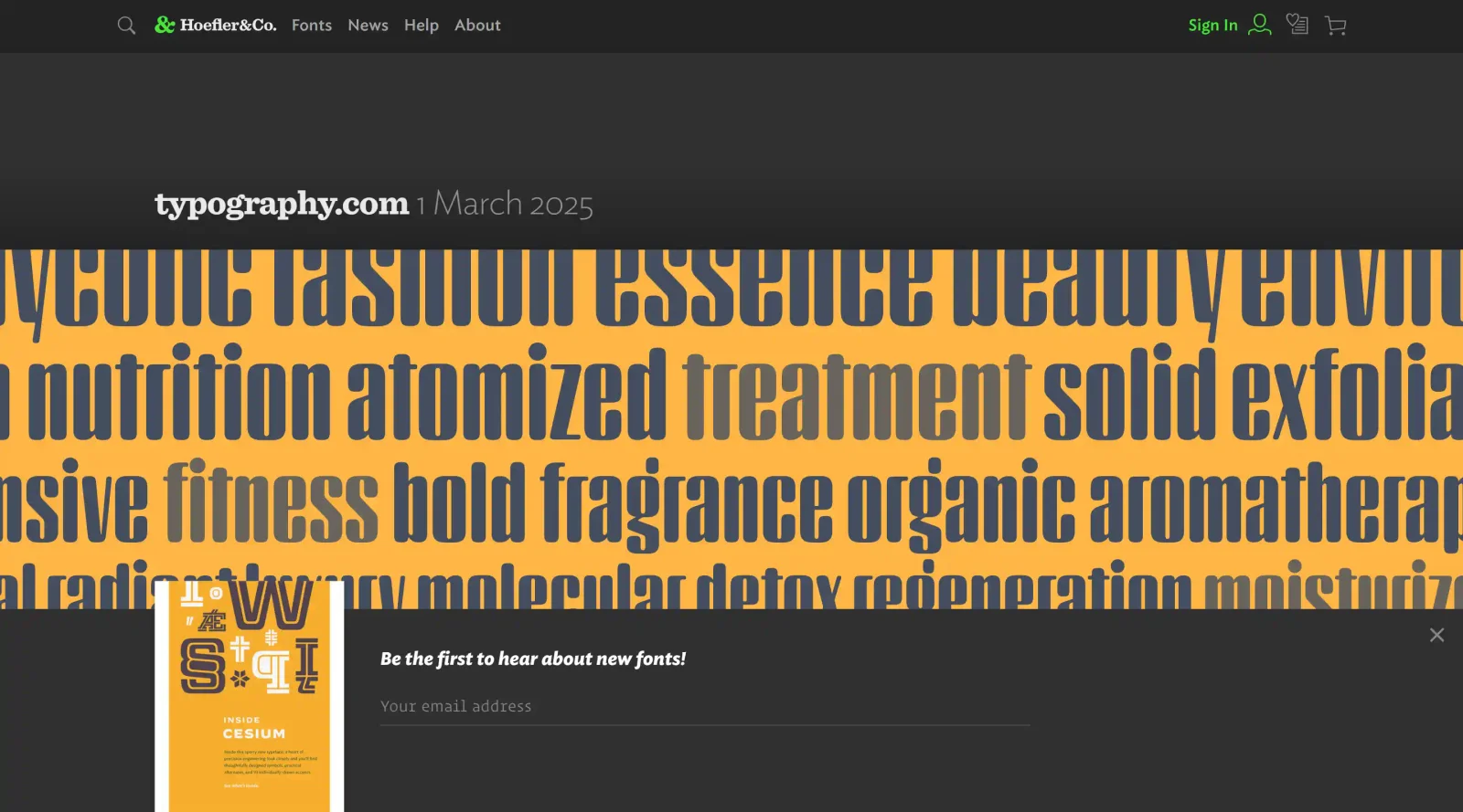 Hoefler&Co. screenshot