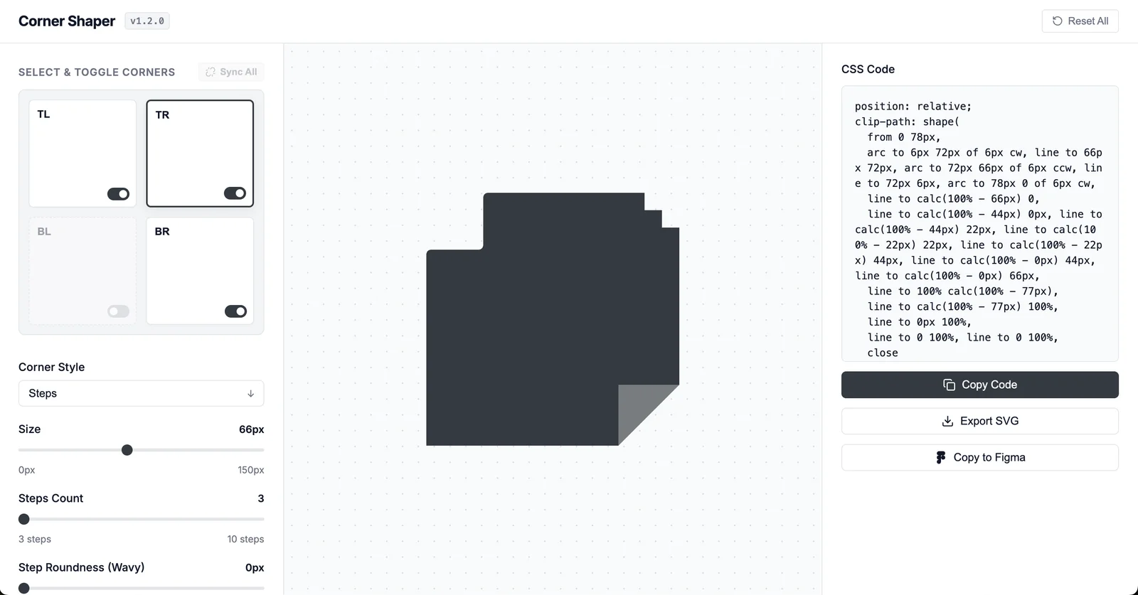 Corner Shaper screenshot