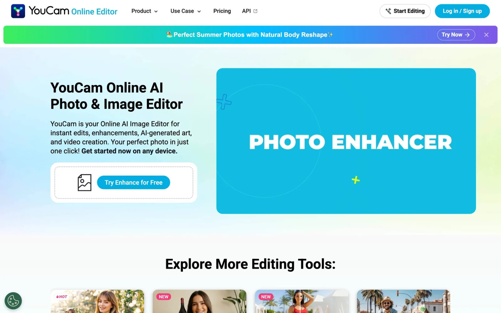 YouCam Online Editor screenshot